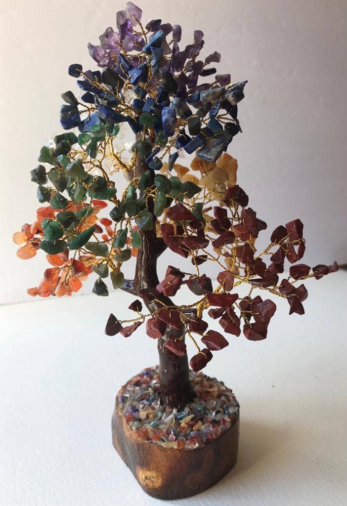 jiomind - Venta al por mayor Artículo decorativo de mesa - Bonsái de cristal o piedra preciosa de los siete chakras (árbol de 500 astillas)7