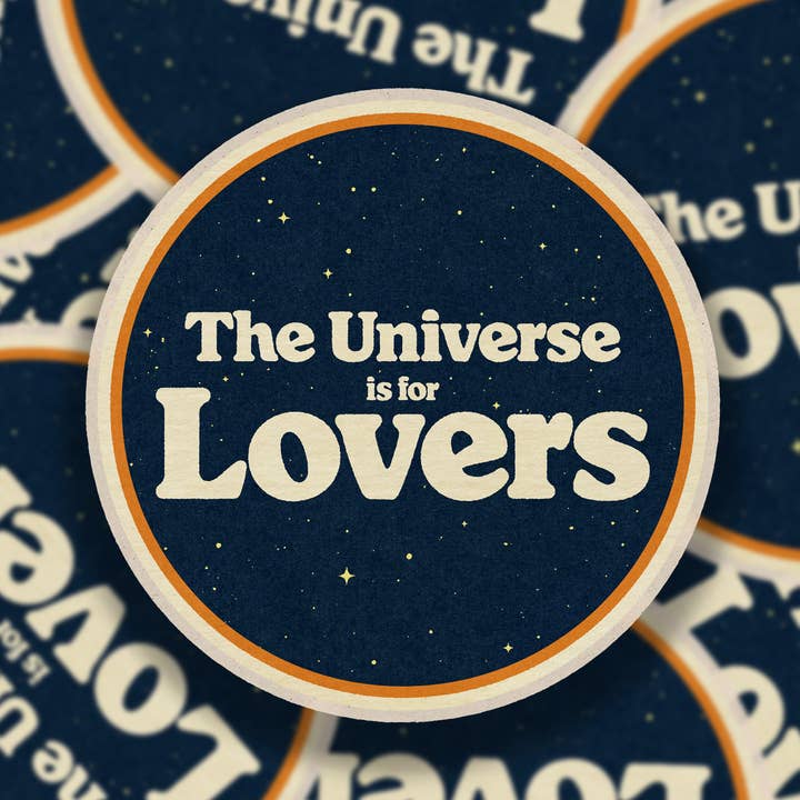 Adesivo L'universo è per gli amanti per la vendita all'ingrosso da parte di SheeleyCo