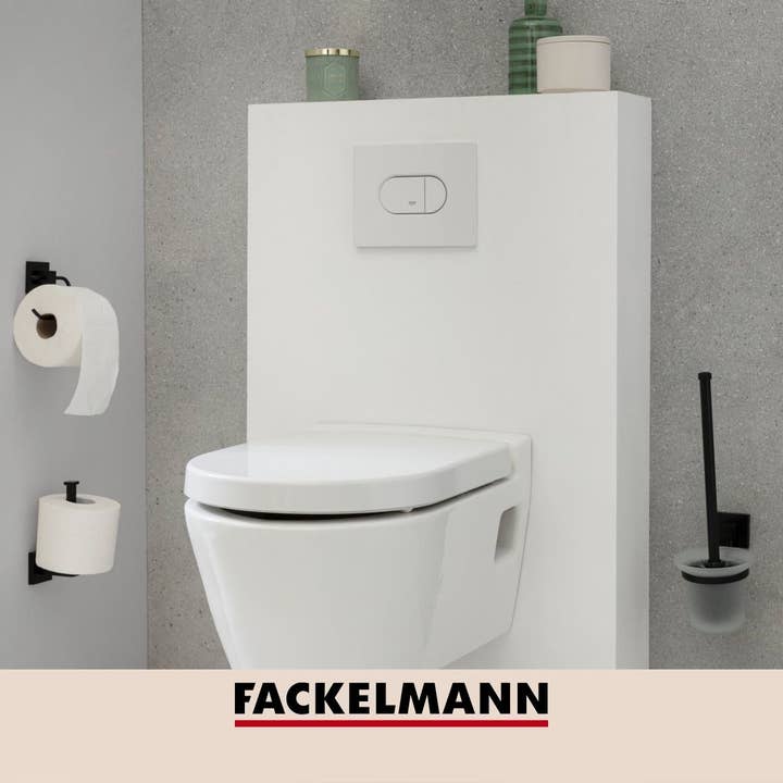 Fackelmann - Wholesale Toilet Paper Holder - Fackelmann New York matt black toilet paper holder