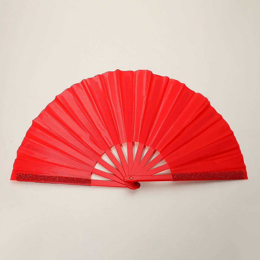 Sensibling Corp. - Wholesale Handheld Folding Fan - Bling Studded Folding Line Dance Hand Fan19