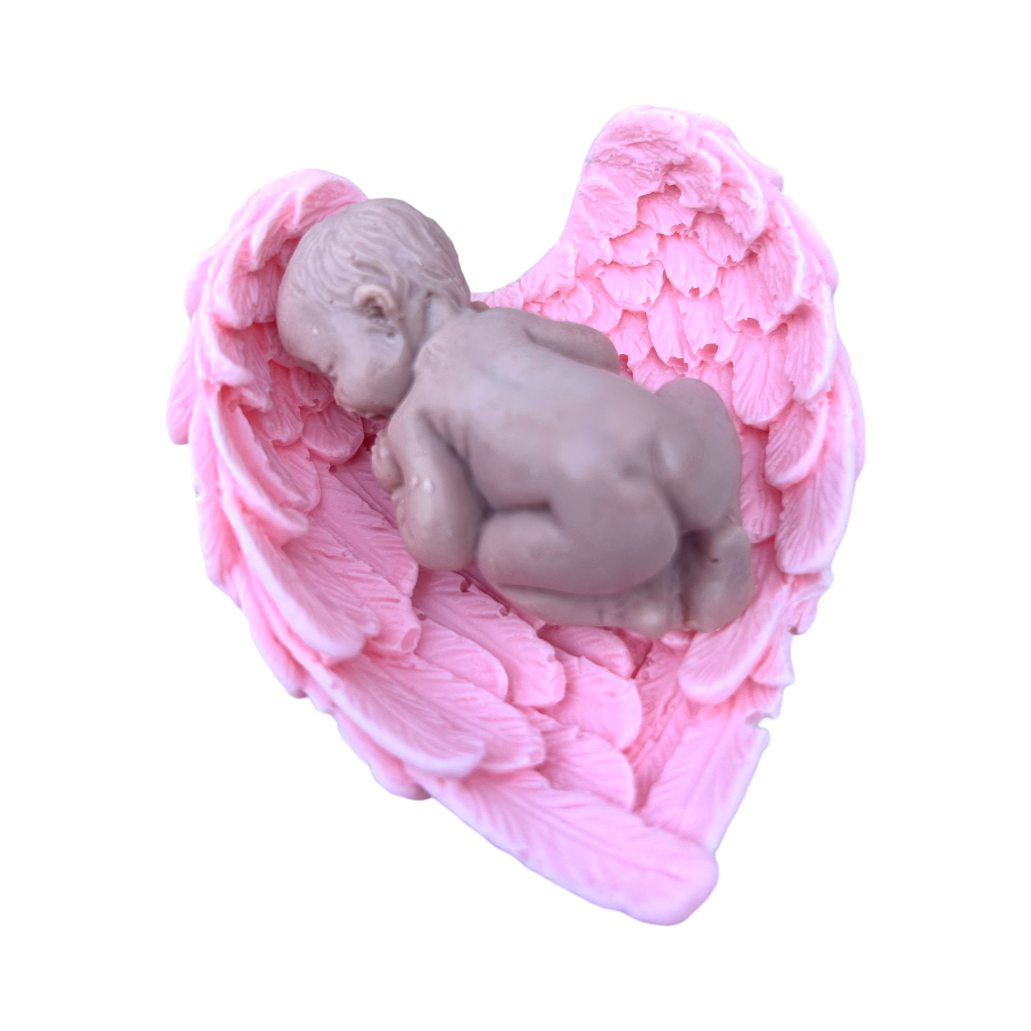 Plunk Soap and Candle Company – wholesale Party gift – 10 Angel Wing and Newborn Baby Soap Favors for a girl1