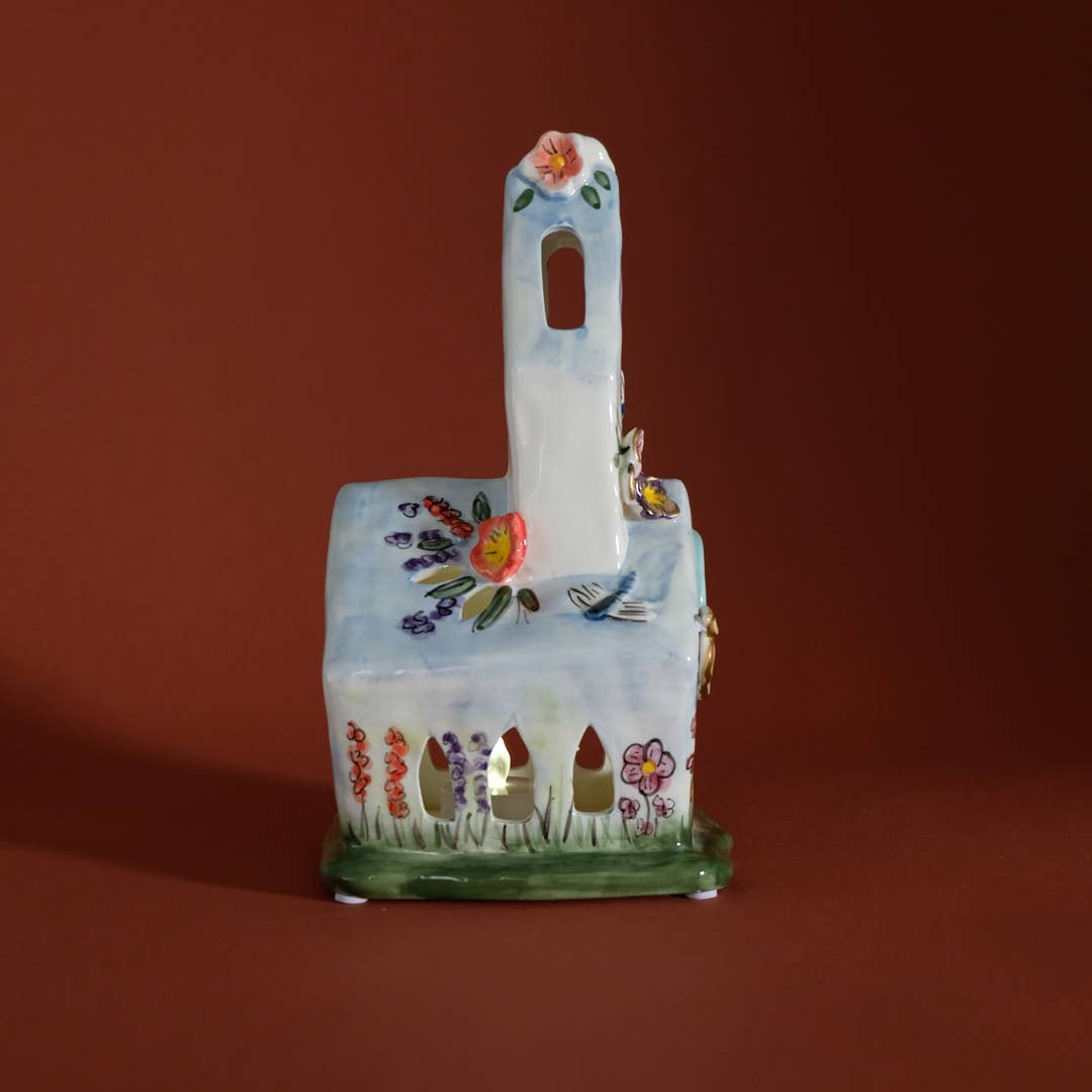 Blue Sky Clayworks - Wholesale Decorative Tabletop Object - Easter Church Candle House2