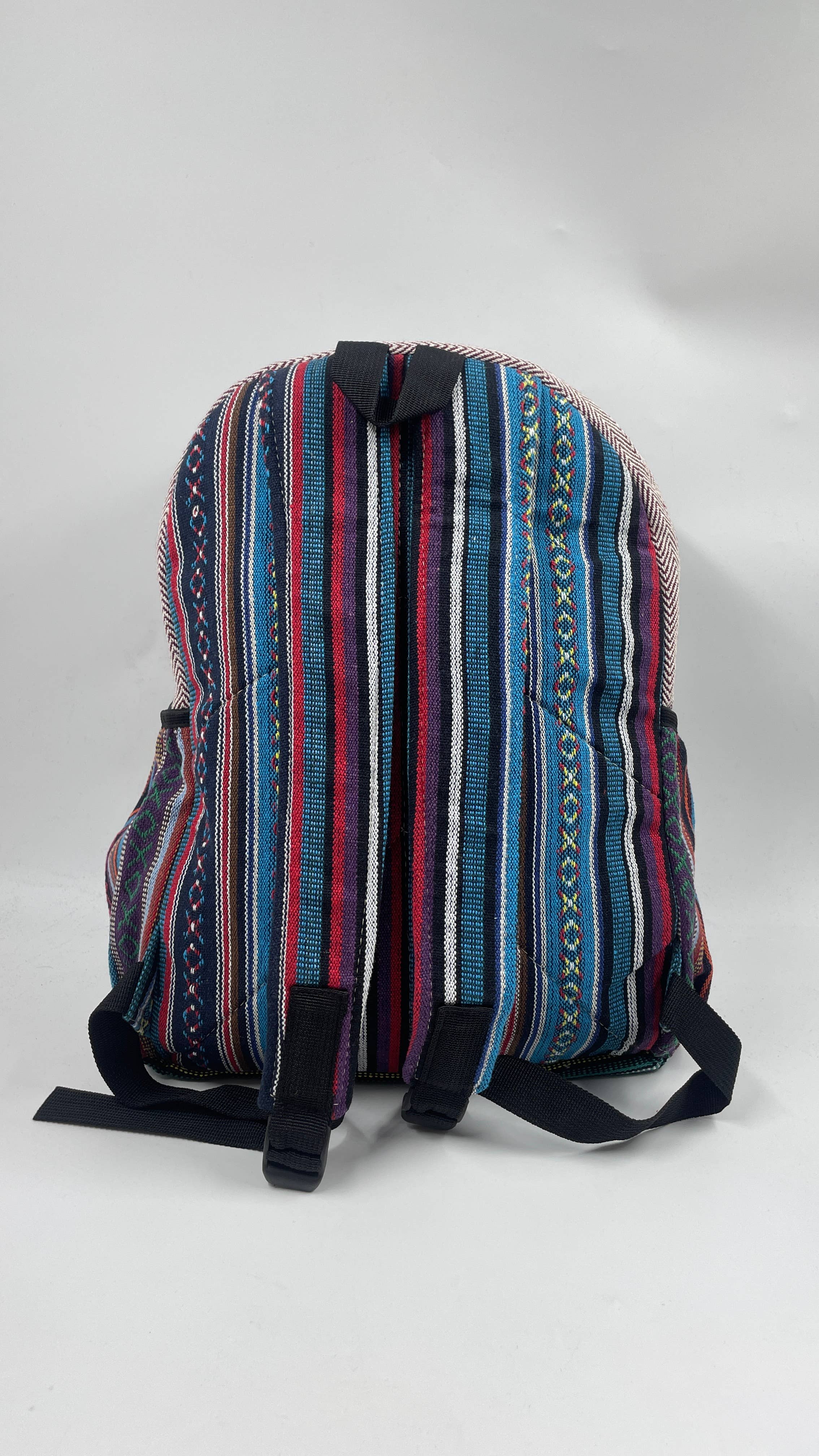 Funky Yak Ltd – wholesale Backpack – Women's – 100% Quilted Handmade Himalayan Hemp BackPack-Elephant Embro2