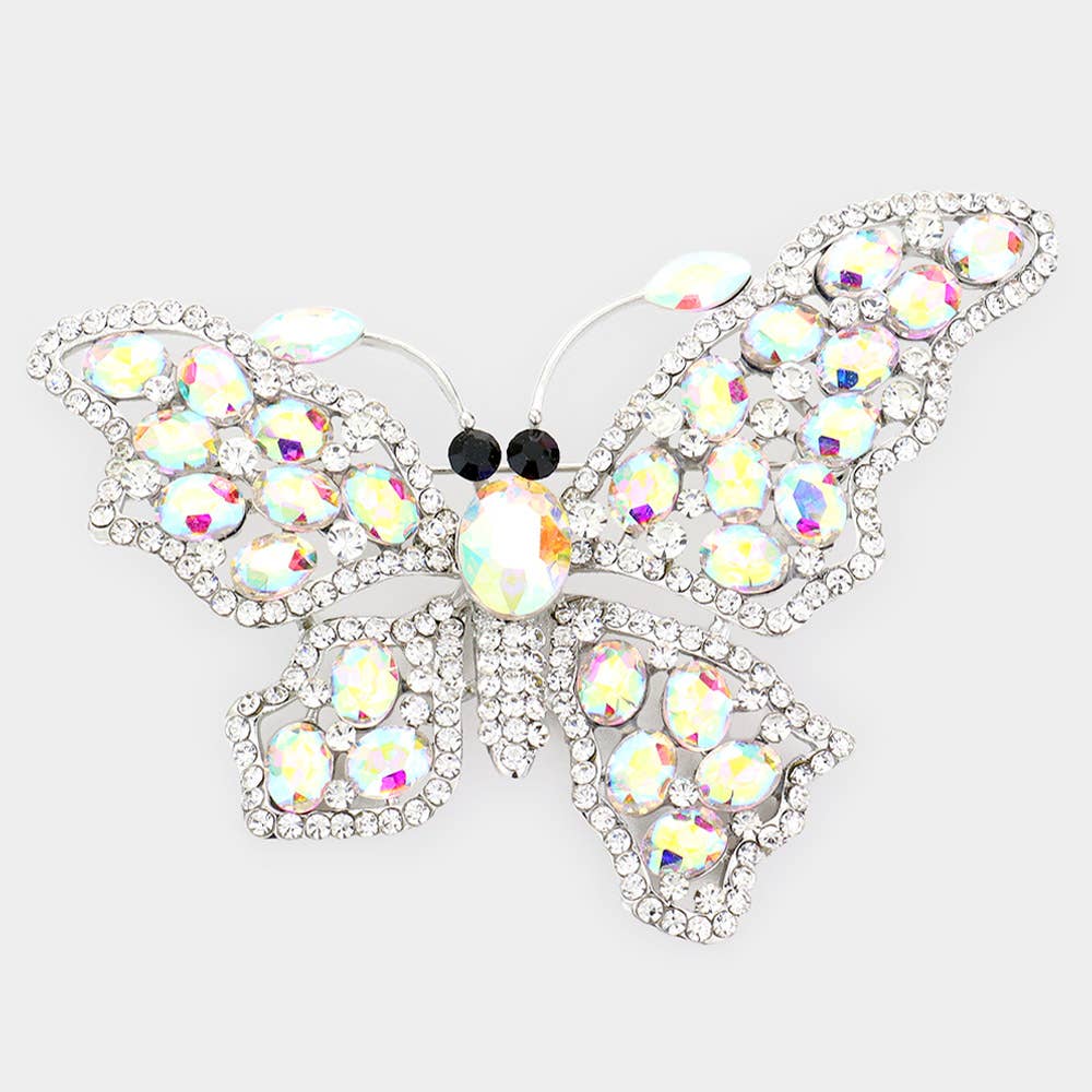 Sensibling Corp. - Wholesale Brooch - Multi Stone Butterfly Pin Brooch9