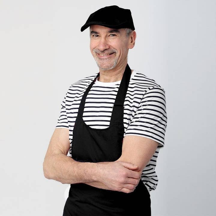 MANELLI - Wholesale Apron - Black Apron With Double Bib Polycotton Pocket - MANELLI