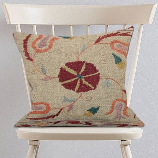 Bestickter Kissenbezug Como aus Wolle für den Großhandel von Fybernots