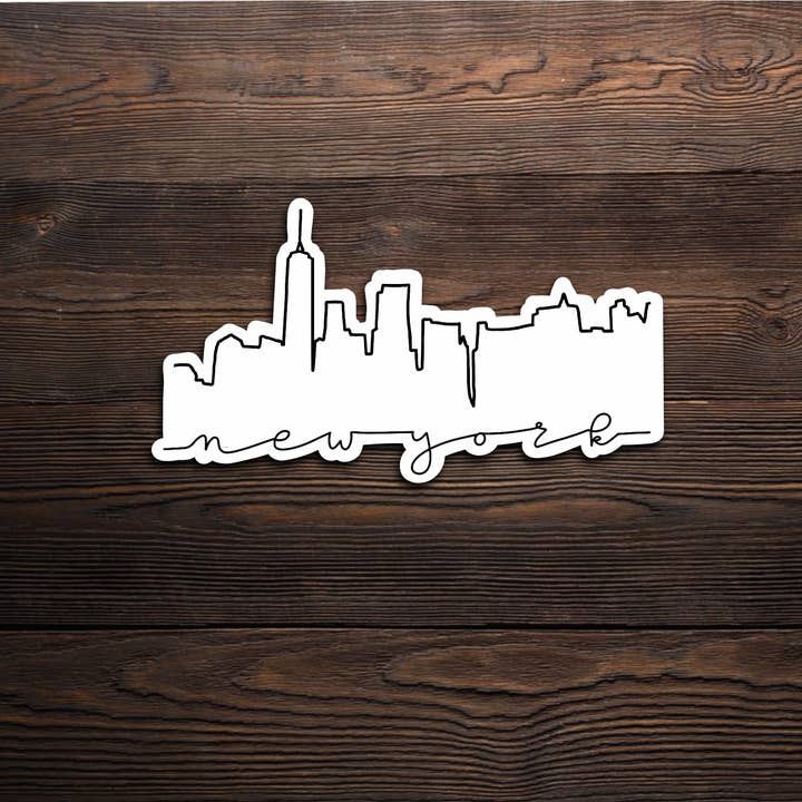 Adesivo simples do horizonte de Nova York por atacado de Basically Life