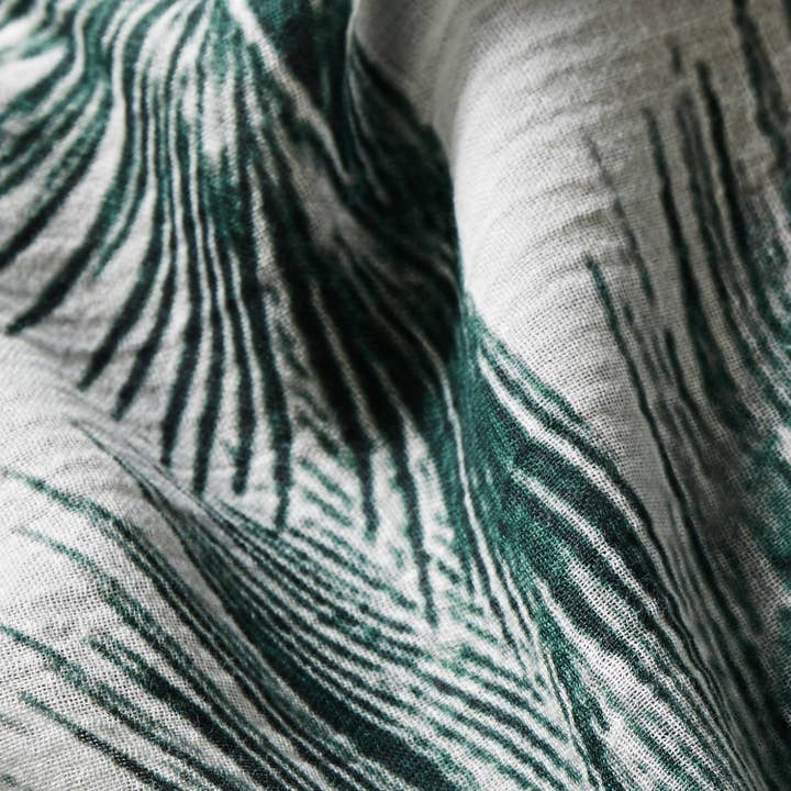 AV08 PARIS – wholesale Scarf – Men’s – HARAPAN MEN'S SCARF – GREEN VEGETAL PRINT IN ORGANIC COTTON2