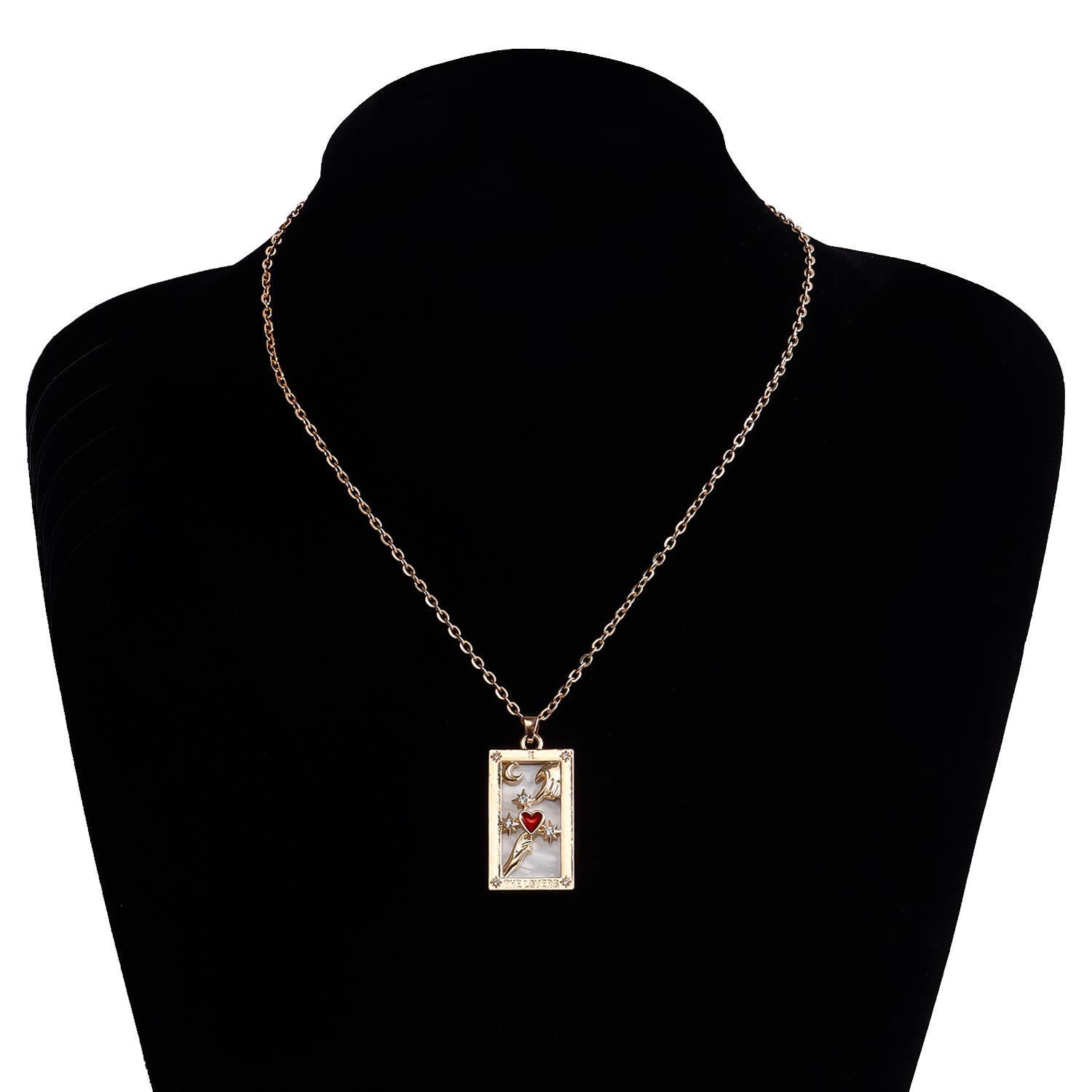 Gemscape UK - Wholesale Pendant/Charm Necklace - Tarot Design Necklace with Crystal - Chic Trendy Jewellery16
