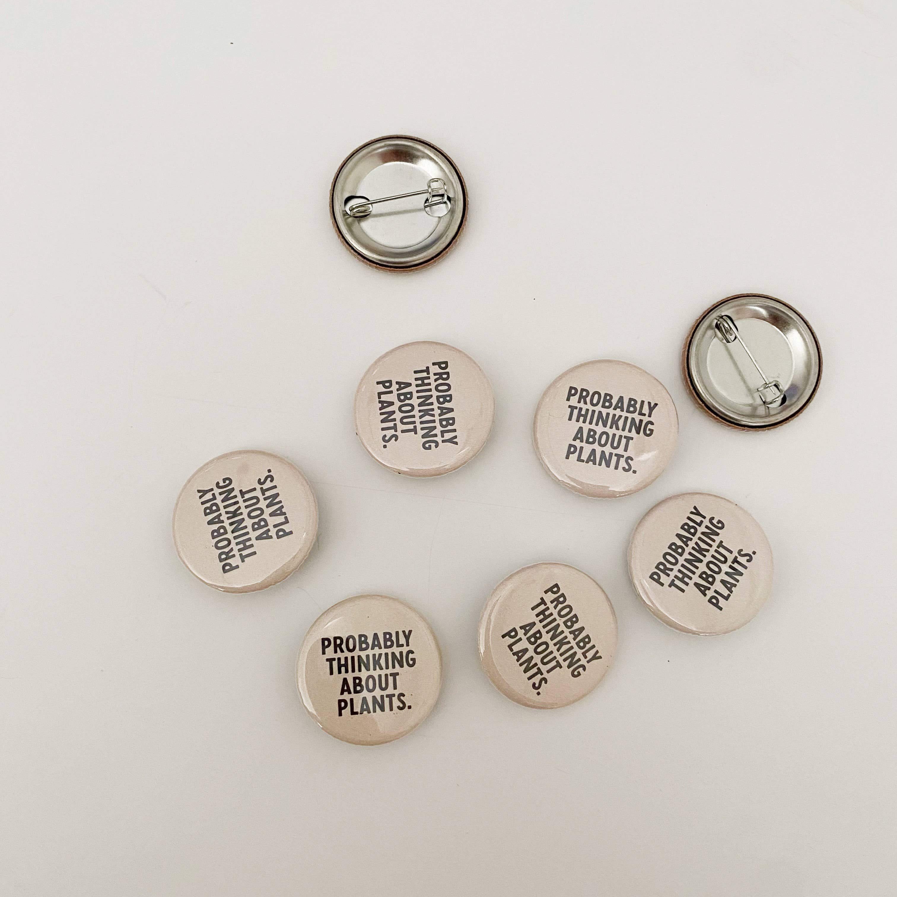 Handpicked Goods - Wholesale Lapel Pin/Button - Probably thinking about plants button2