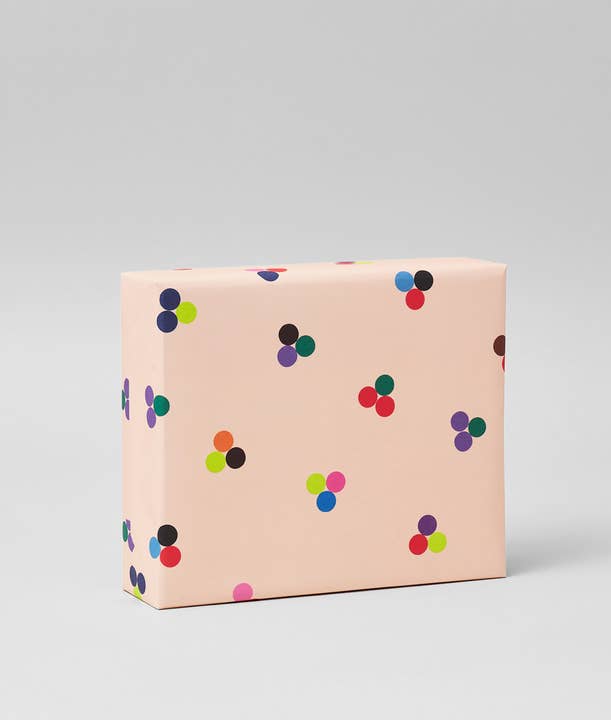 Wrap - Wholesale Flat Wrap - Dot Cluster Gift Wrap