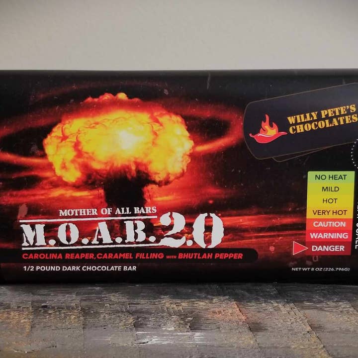 Willy Petes Chocolate Co - Vente Barre chocolatée - Tablette de chocolat noir M.O.A.B. 2.0 (Mother Of All Bars)3