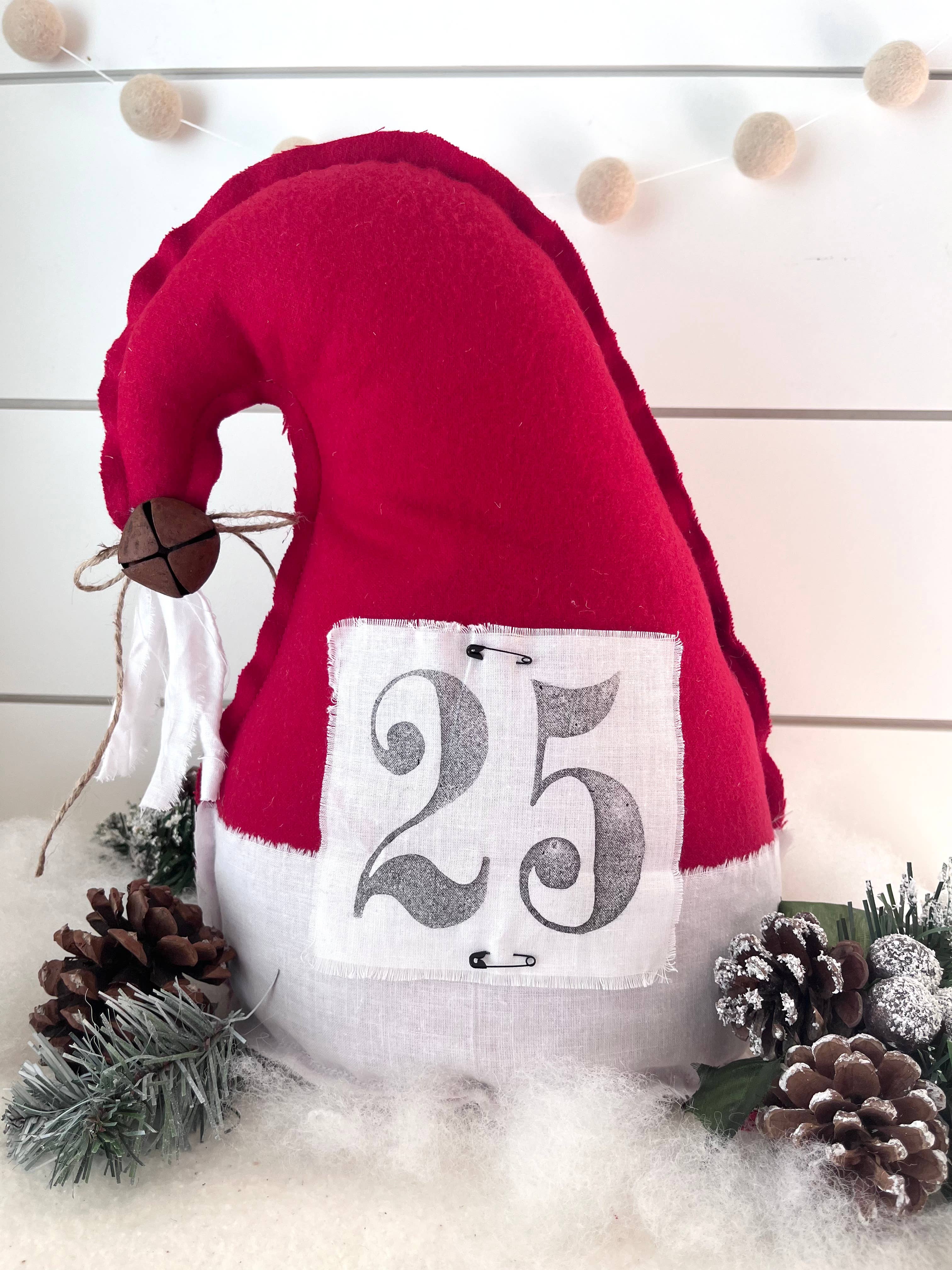 Kate + Em – Escultura por atacado – Grande Chapéu de Papai Noel Primitivo Decoração de Casa de Natal - 3 Opções 1