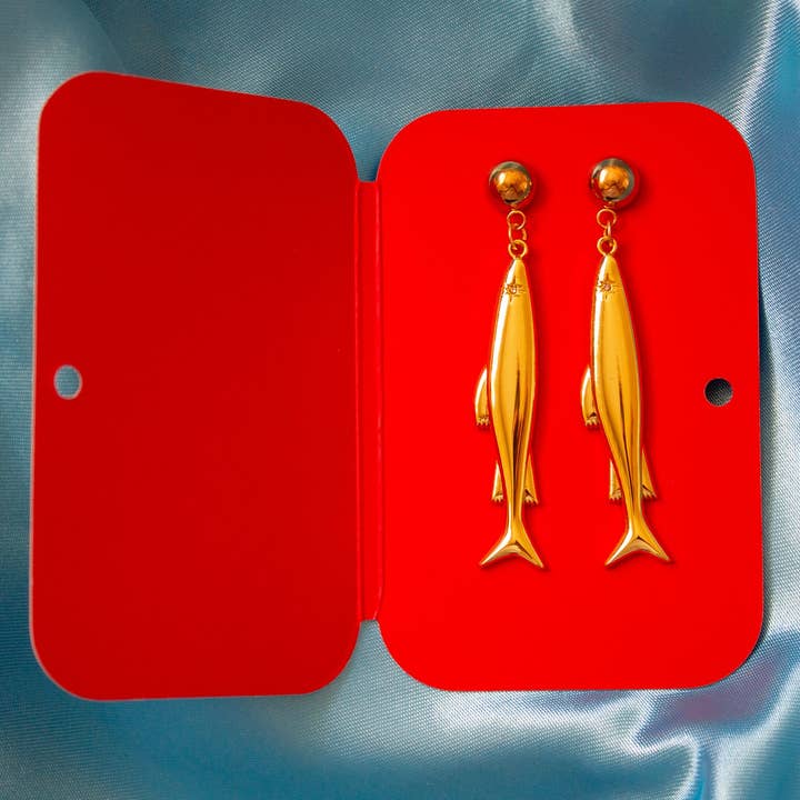 Mink - Wholesale Dangle Earrings - Goldie Fish Earrings2