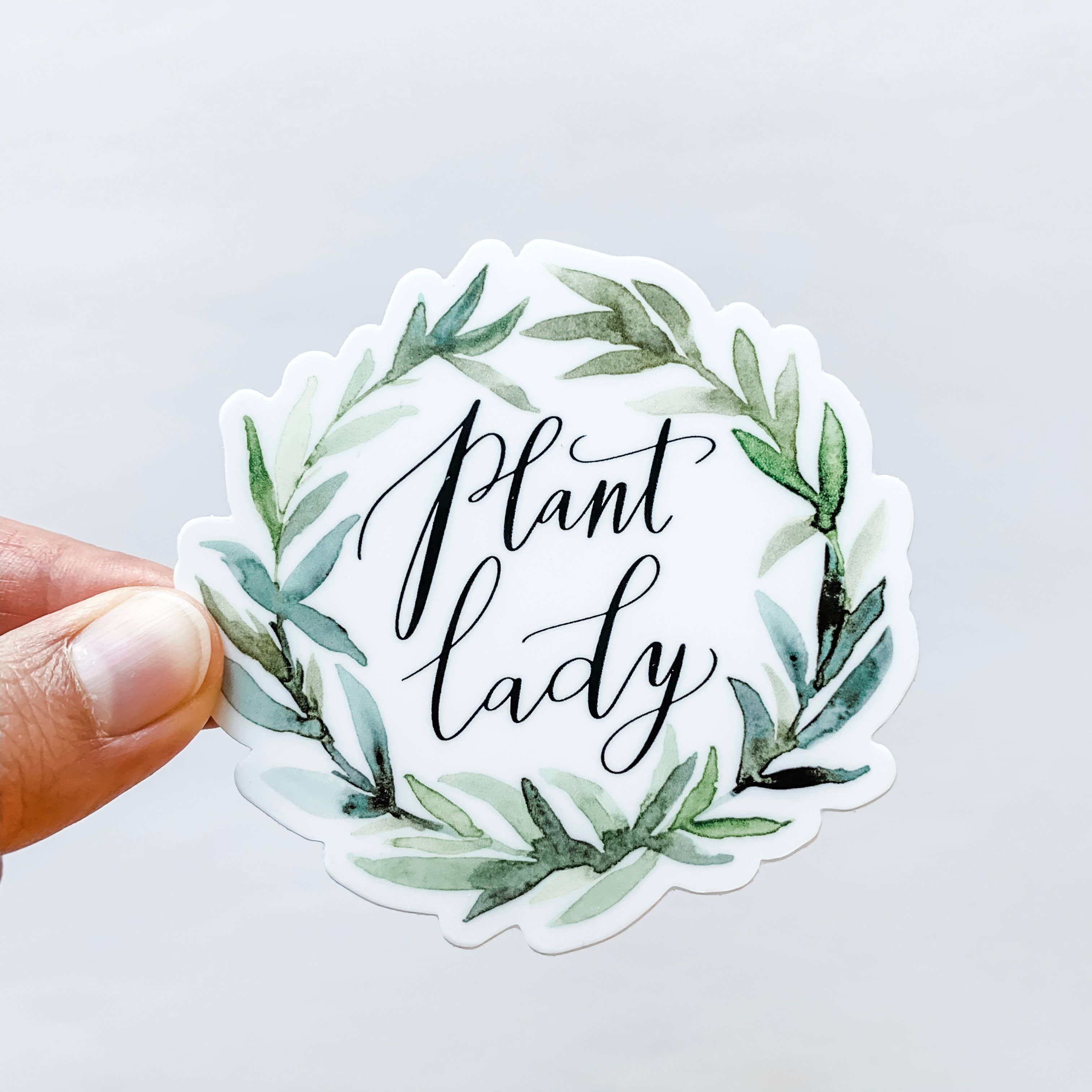 Wildflower Paper Company - Wholesale Sticker - Plant Lady Wreath Sticker