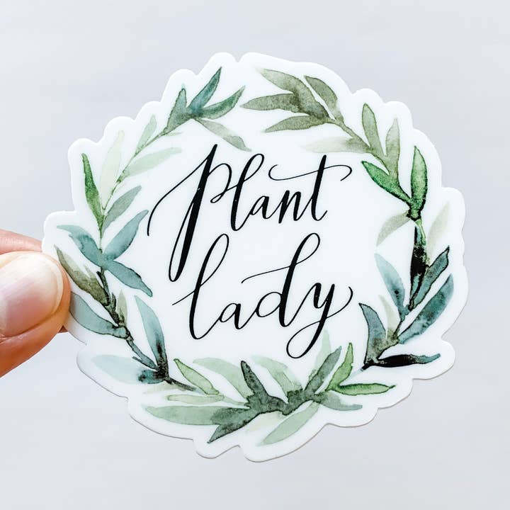 Wildflower Paper Company - Wholesale Sticker - Plant Lady Wreath Sticker0