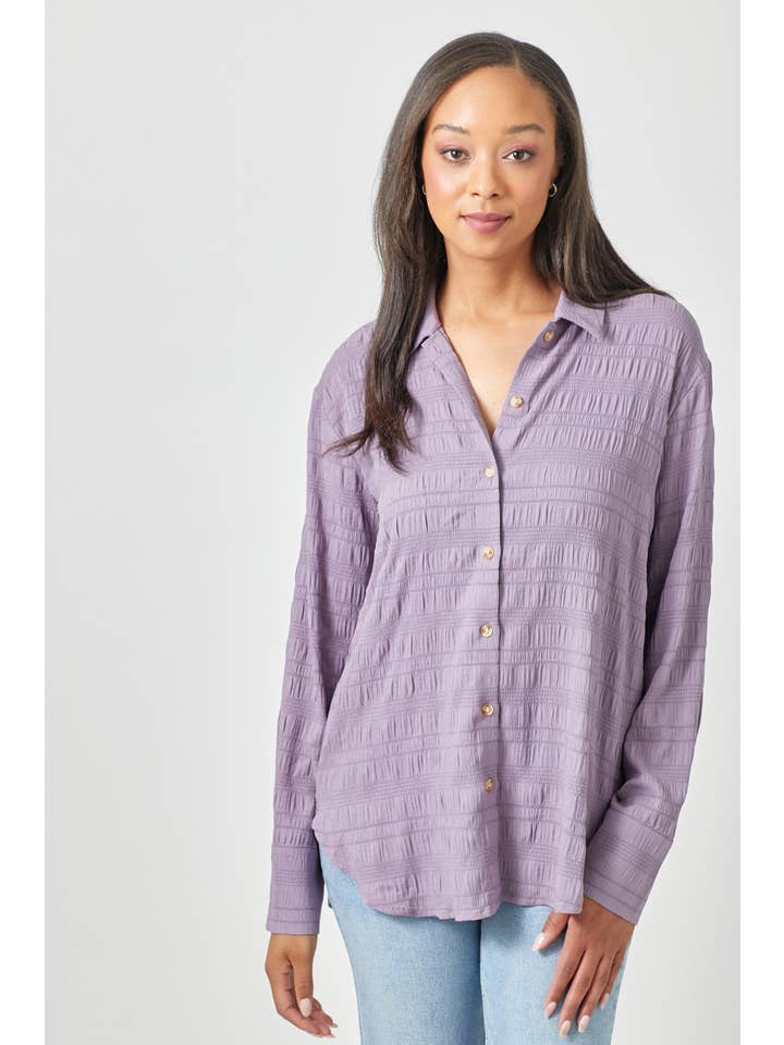 Mystree - Wholesale Button Down Shirt - Women's - 60209 Textured Button Down Shirt12
