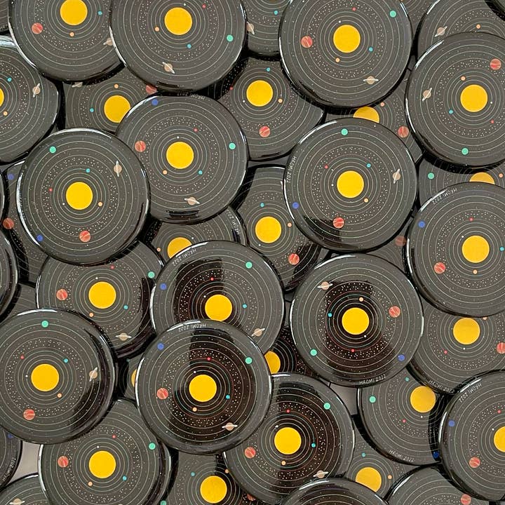 Studio Hromi - Wholesale Lapel Pin/Button - Solar System pinback button1