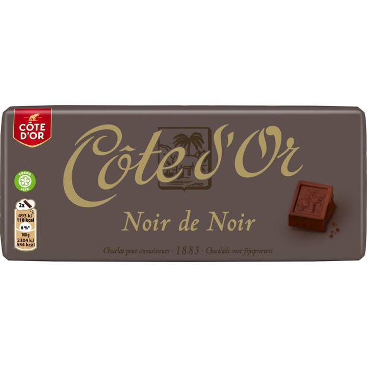 Belgium's Chocolate Source - Wholesale Chocolate Bar - Cote D'Or Noir de Noir Chocolate Connoisseur Bar (54% cocoa)1