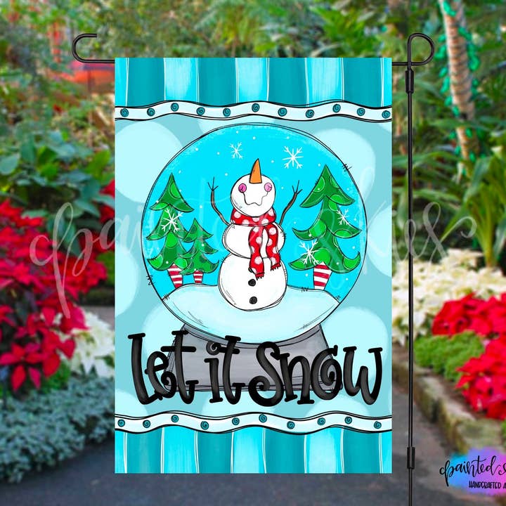 Let It Snow Garden Flag for wholesale by Painted Skies