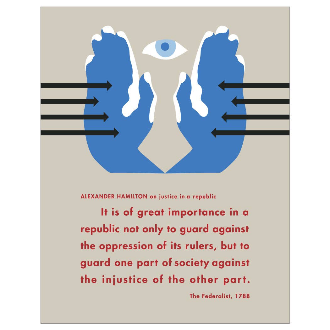 Fridgedoor - Wholesale Everyday Greeting Card - 5'' x 7'' Alexander Hamilton Justice in a Republic Card0