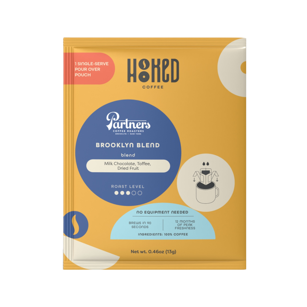 Hooked Coffee - Wholesale Ground Coffee - Single Serve Coffee Pouches - Partners Coffee 7ct Box2