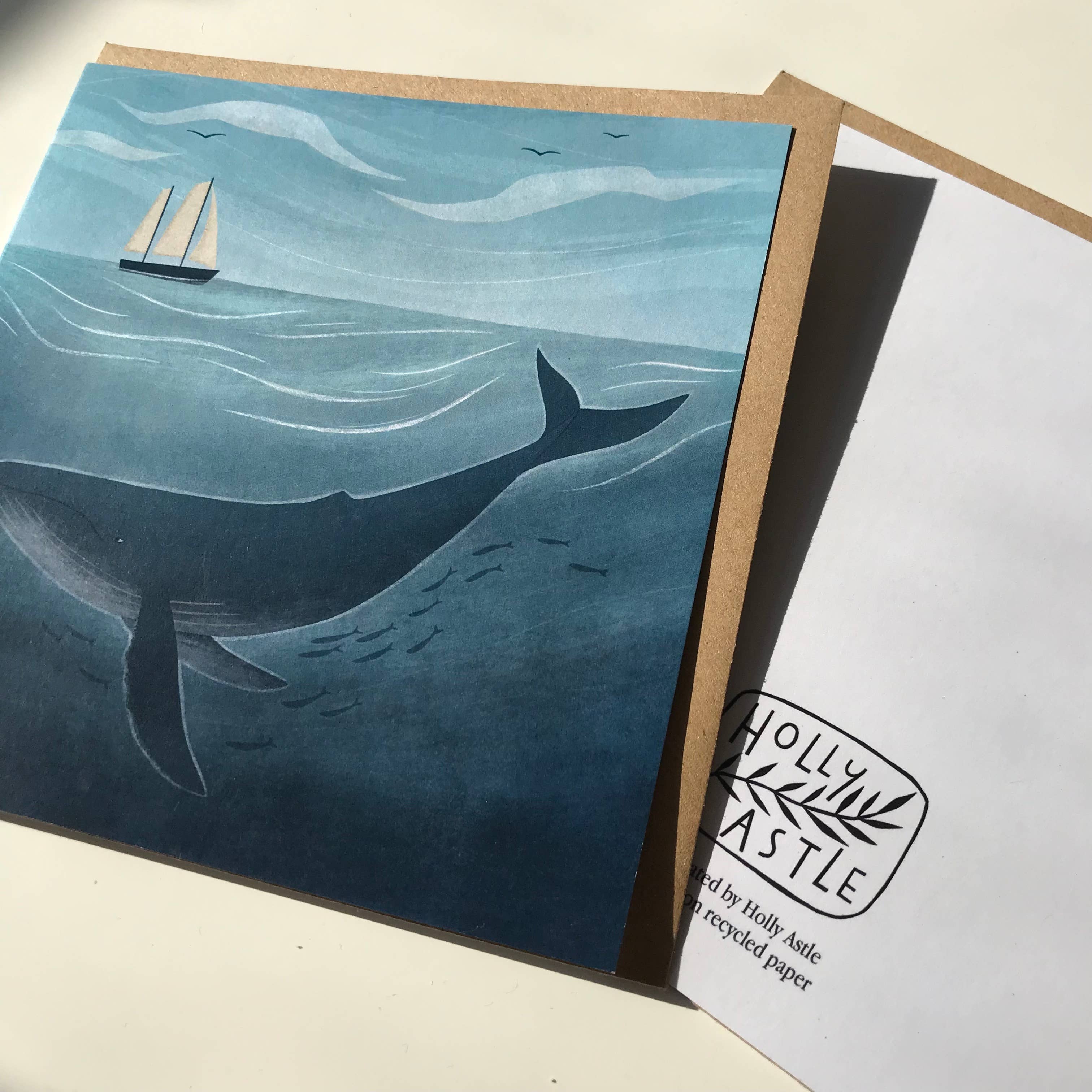 Holly Astle – wholesale Everyday greeting card – Humpback Whale Greetings Card1