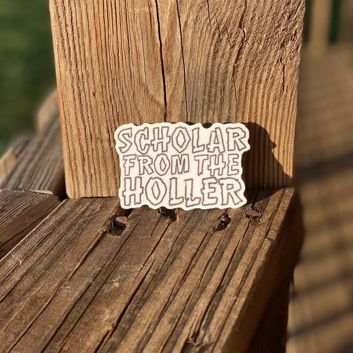 Carolina Pine Prints - Wholesale Sticker - Scholar from the Holler Sticker-Hillbilly design, mounta