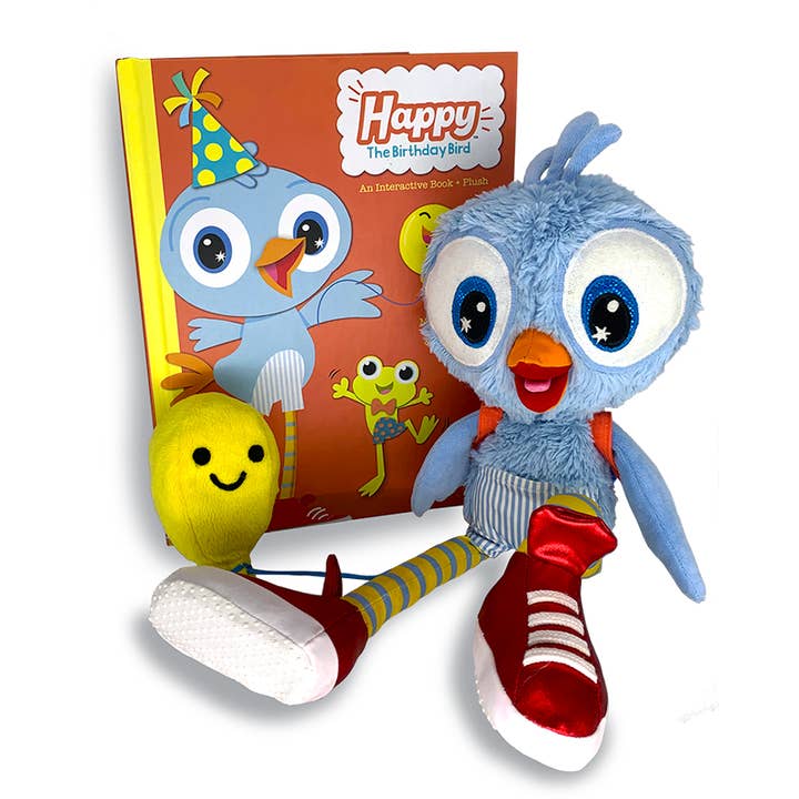 Happy the Birthday Bird - Wholesale Stuffed/Plush Toy - Kids & Baby - Happy the Birthday Bird Keepsake Plush and Book Set
