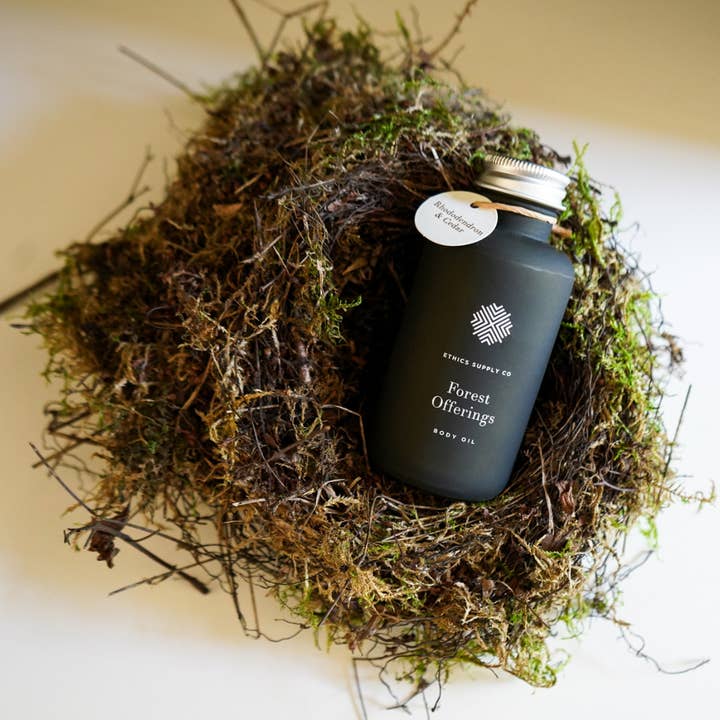 Ethics Supply Co. - Wholesale Bath/Body Oil - Forest Offerings: Rhododendron & Cedar Body Oil 2