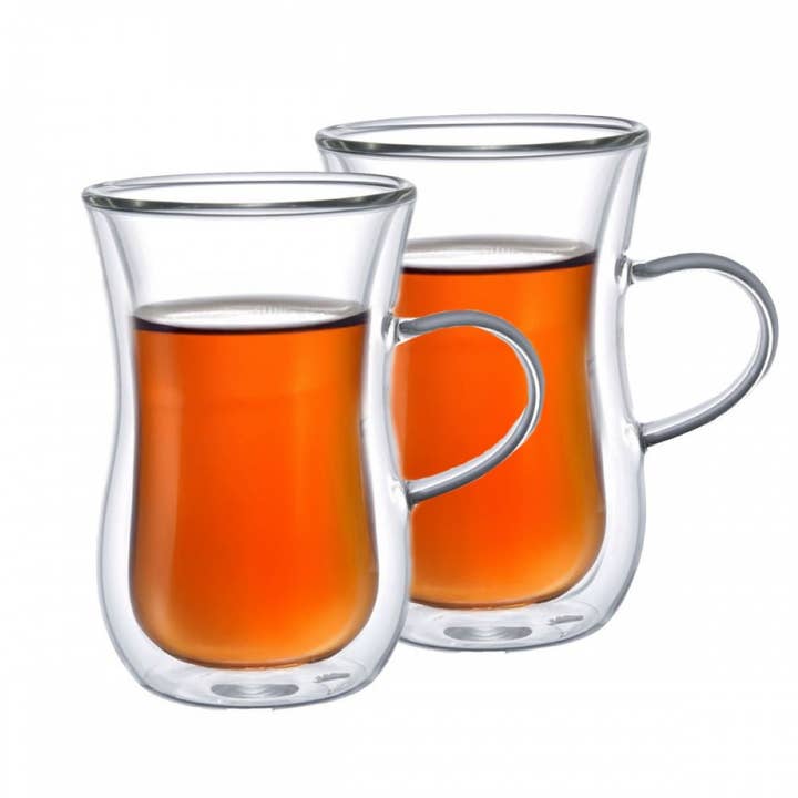 AULICA - Wholesale Coffee/Tea Cup - Double-walled tea cups with handle - set of 21