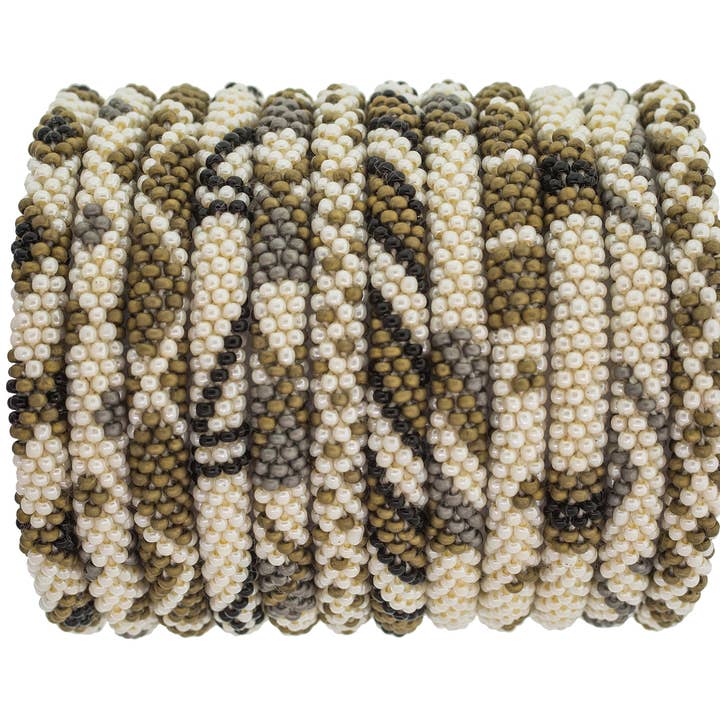 Roll-On® Bracelets Khaki - Set of 12 for wholesale by Aid Through Trade