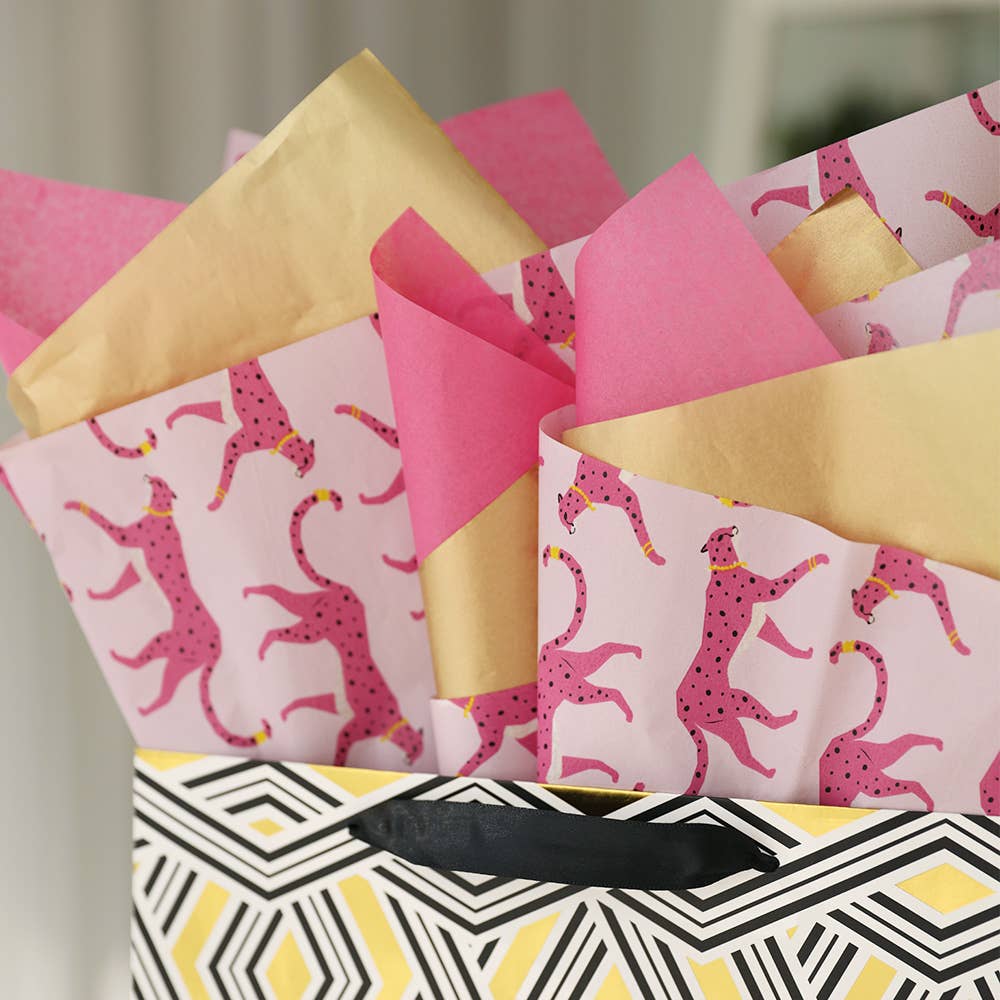 BllalaLab - Wholesale Tissue Paper - Cheetah Leopard  Floral Pattern Gift Wrapping Tissue Paper6