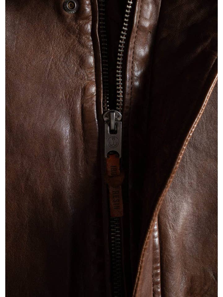 Iron & Resin – wholesale Motorcykeljacka - Herr – Hanson ko-läderjacka5