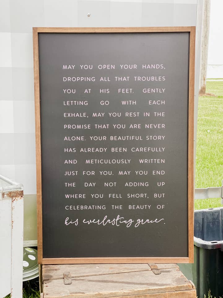 May You Open Your Hands | Wall Decor, Made in the USA for wholesale by Lily and Sparrow