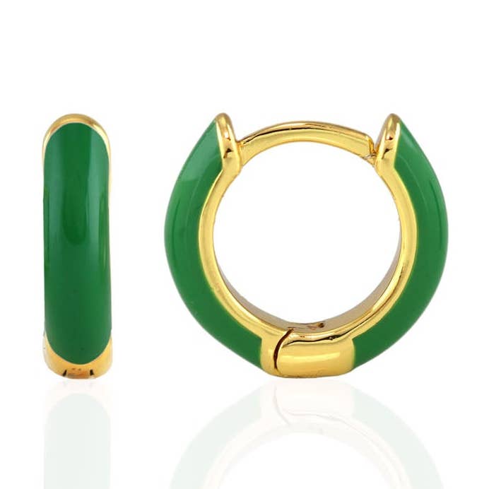 Emalj kram Hoop Örhängen för wholesale av Kris Nations