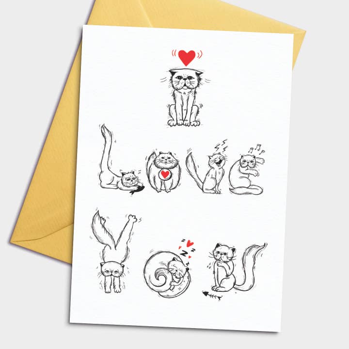Cat Love Letters for wholesale by Pomejoy