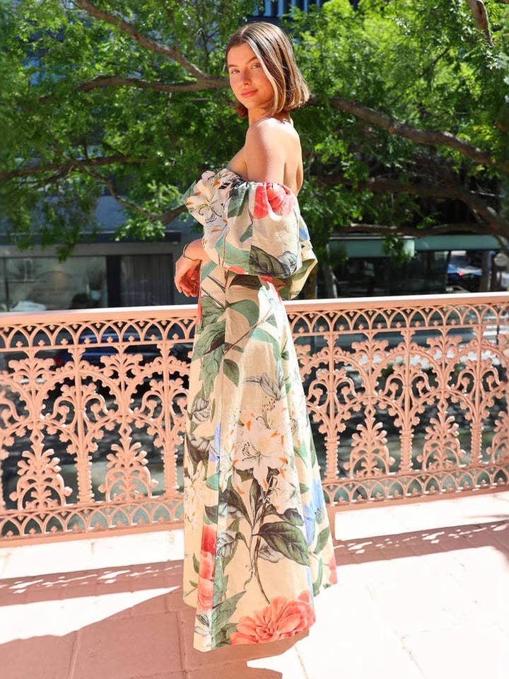 Pattern 2025 NEW European Chiffon Maxi Dress Beach Vacation Style for wholesale on Faire