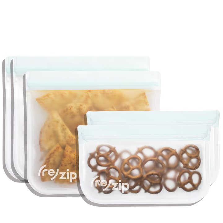 Sacs de rangement plats réutilisables - Ensembles de 5 pièces pour la vente par Rezip Co.