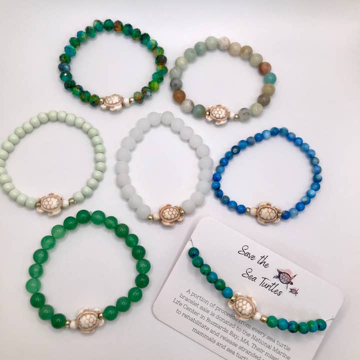 Miss Lou Makes - Vendita all'ingrosso Bracciale con perline - Bracciali Save the Sea Turtles
