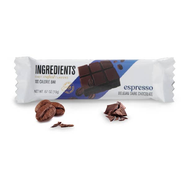 Astor Chocolate Corp. - Wholesale Chocolate Bar - 100 Calorie Bar - Espresso Dark Chocolate