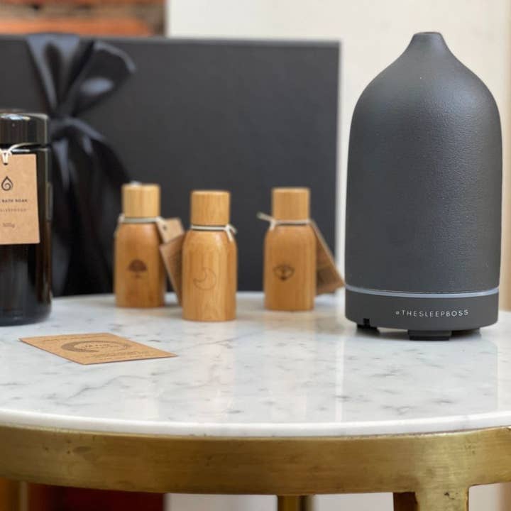 The Sleep Boss - Wholesale Electronic diffuser - Ceramic Essential Oil Diffuser Black1