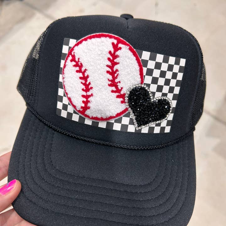 Vibes Hat Company - Wholesale Trucker Hat - Women's - Over The Top Baseball Trucker Hat | Sports | Game Day|Spirit