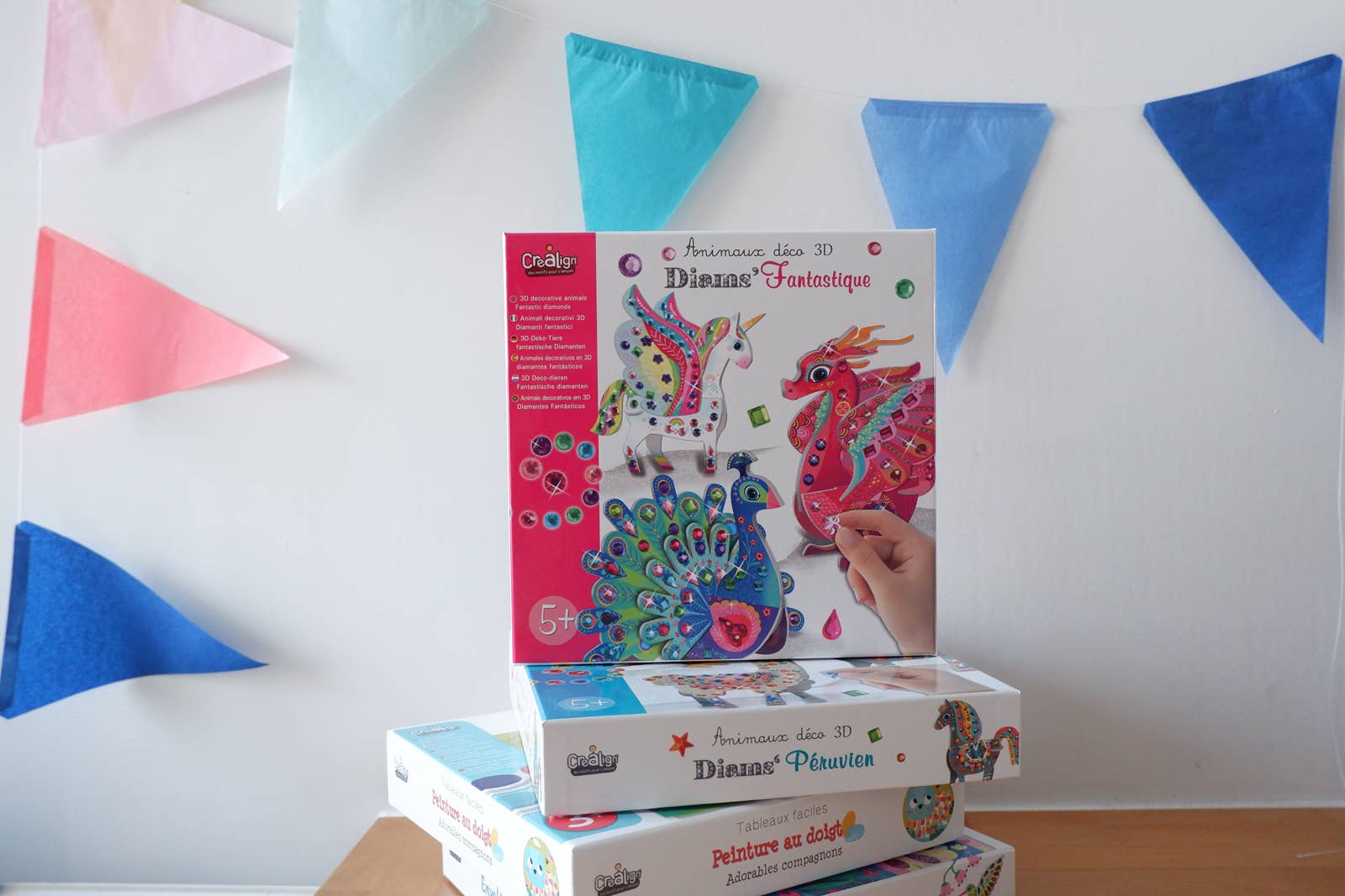 Créa Lign' - Vendita all'ingrosso Kit per lavoretti fai da te - Bambini - Animali decorativi 3D con diamanti colorati « Fantastic diams »7