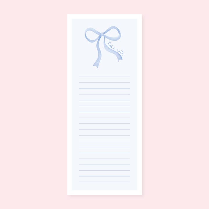 Rock Paper Scissors - Wholesale Notepad - Take Note Blue Bow List Notepad