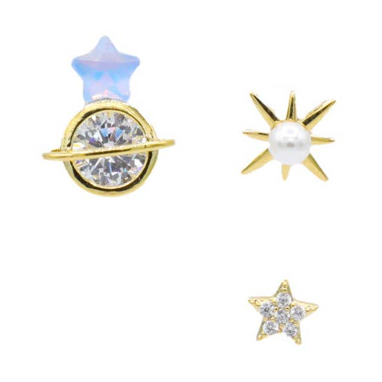 Star Shine Set Earrings for wholesale by MiniDes