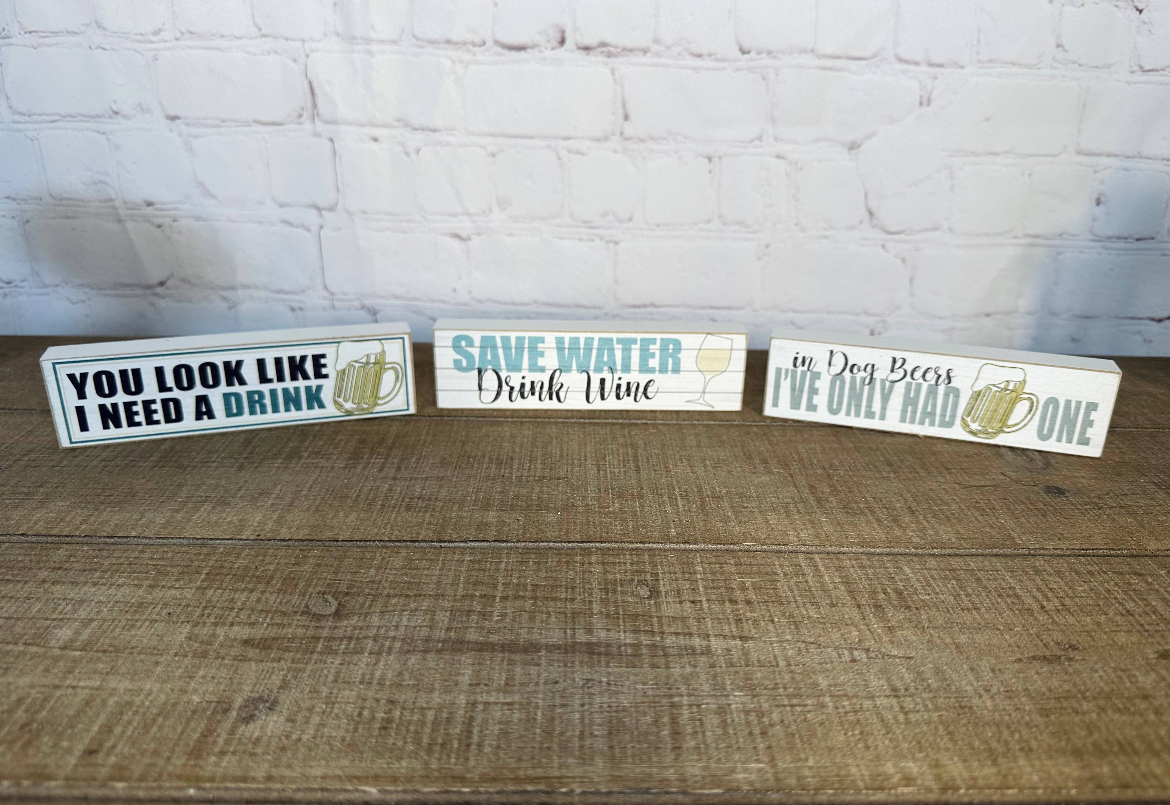 Buckeye Craft Co. - Wholesale Tafelbladdecoratie - Bier- en wijnblokken, set van 60