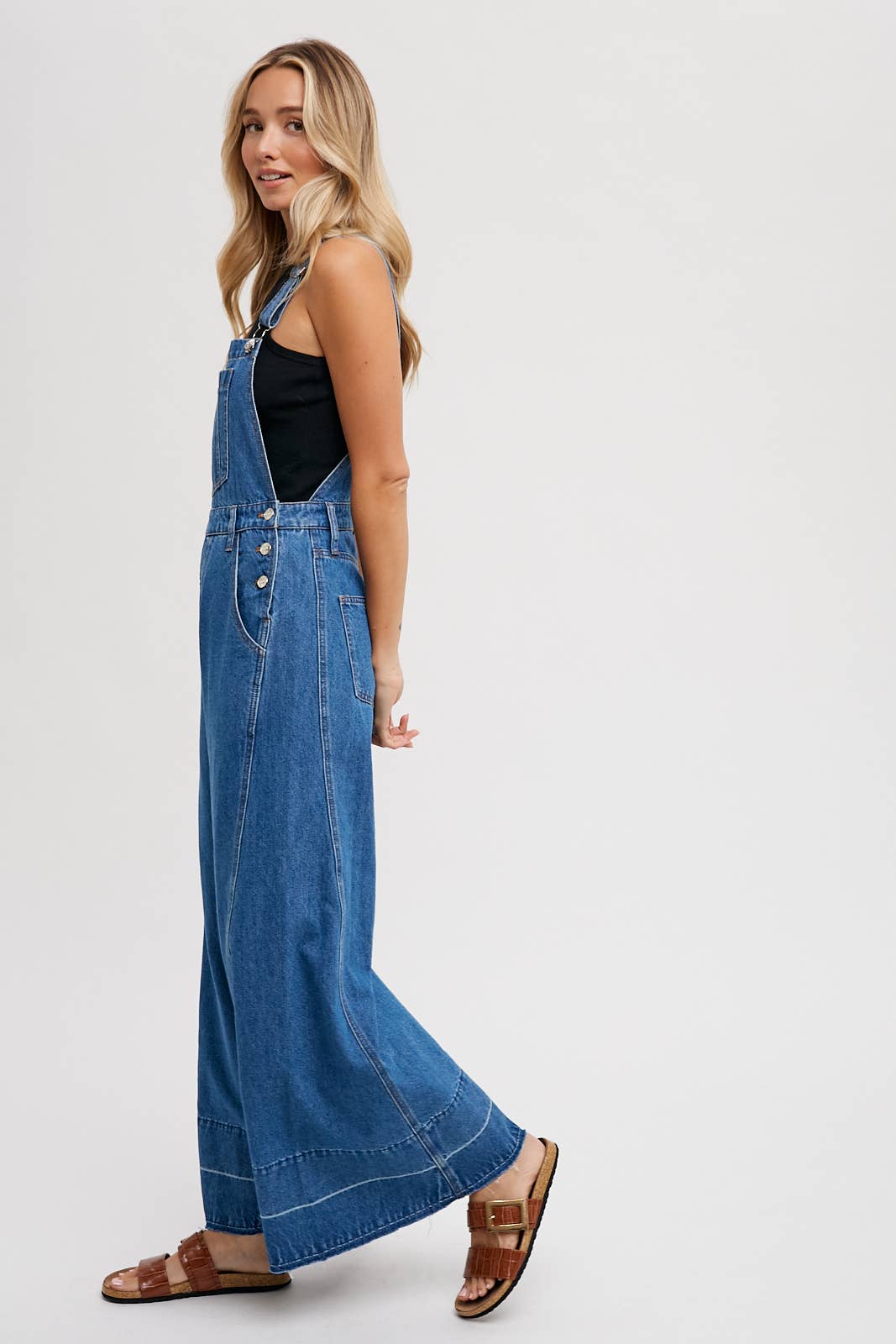 Bluivy – Engroshandel Overalls - Dame – DENIM OVERALLS MED BREDE BEN12