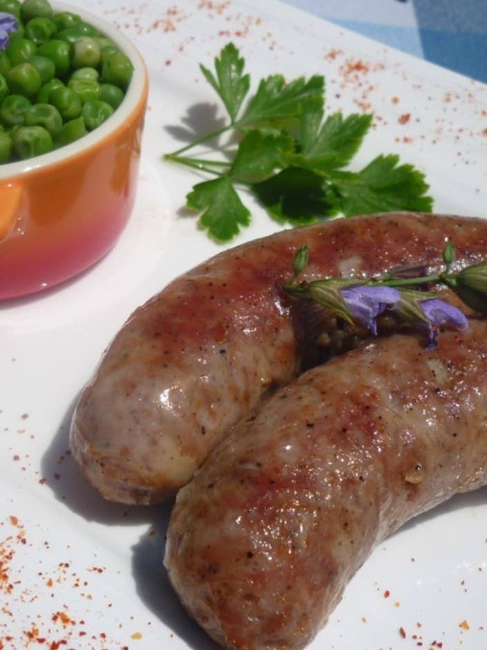 Pure pork sausages confit in duck fat 750 G for wholesale by Maison Regaud