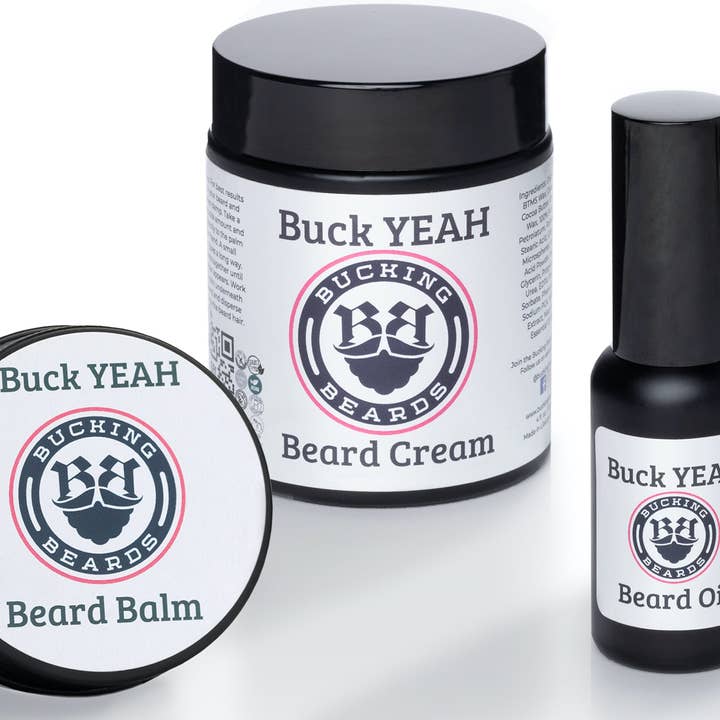 Hypoallergenic, Cruelty-Free, Vegan Buck YEAH - Beard Bundle for wholesale by Bucking Beards LLC